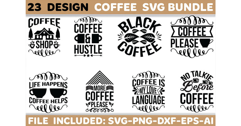Coffee SVG Bundle 2 - CraftNest - Digital Crafting and Art