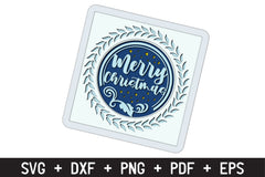 Christmas Shadow Box 6X6 Template 3D Layered Christmas Card Bundle - CraftNest - Digital Crafting and Art