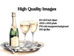 Champagne Clipart - CraftNest