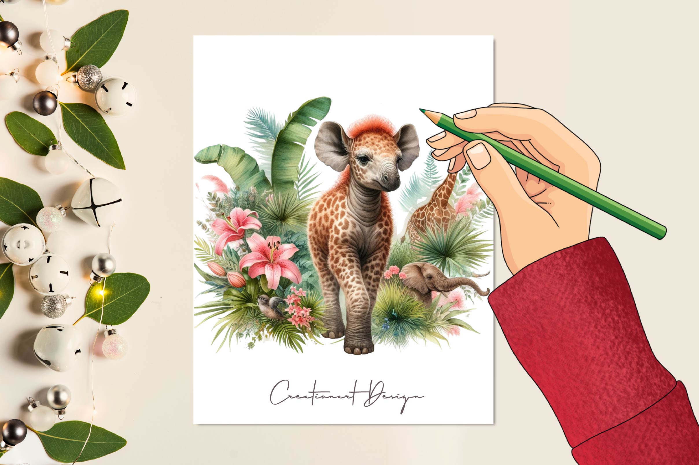 Safari Baby Animals Clipart Bundle - CraftNest - Digital Crafting and Art