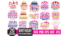 Birthday SVG Bundle 1 - CraftNest - Digital Crafting and Art