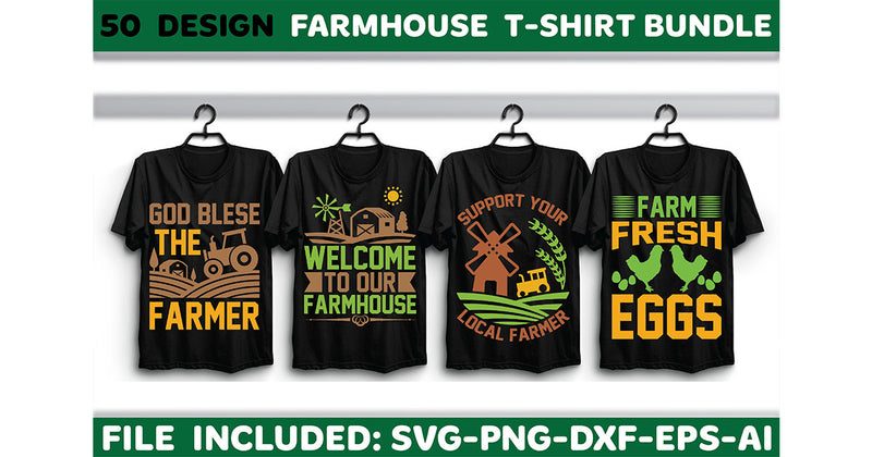Farmhouse T-Shirt Bundle - CraftNest - Digital Crafting and Art