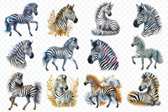 Zebra Clipart Bundle - CraftNest - Digital Crafting and Art