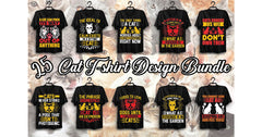 Cat T Shirt Bundle 4 - CraftNest - Digital Crafting and Art