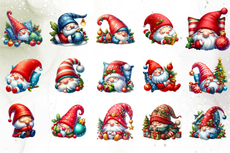 Christmas Gnome Clipart Bundle 2 - CraftNest - Digital Crafting and Art