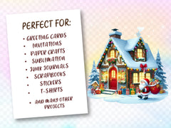 Christmas House Santa House Clipart Bundle - CraftNest - Digital Crafting and Art