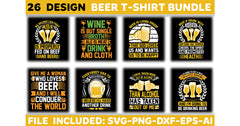 Beer T-Shirt Bundle 8 - CraftNest - Digital Crafting and Art