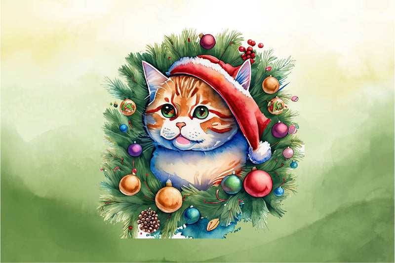 Cat Christmas Clipart Bundle - CraftNest - Digital Crafting and Art
