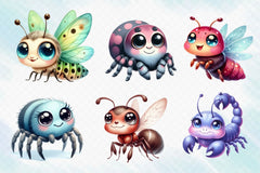 Cute Insect Clipart Bundle - CraftNest - Digital Crafting and Art