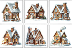 Gingerbread House Christmas Clipart Bundle - CraftNest - Digital Crafting and Art