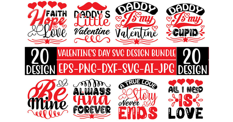 Valentine SVG Bundle 8 - CraftNest - Digital Crafting and Art