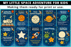 My Little Space Adventure for Kids - CraftNest - Digital Crafting and Art