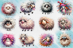 Funny Sheep Animals Clipart Bundle - CraftNest - Digital Crafting and Art
