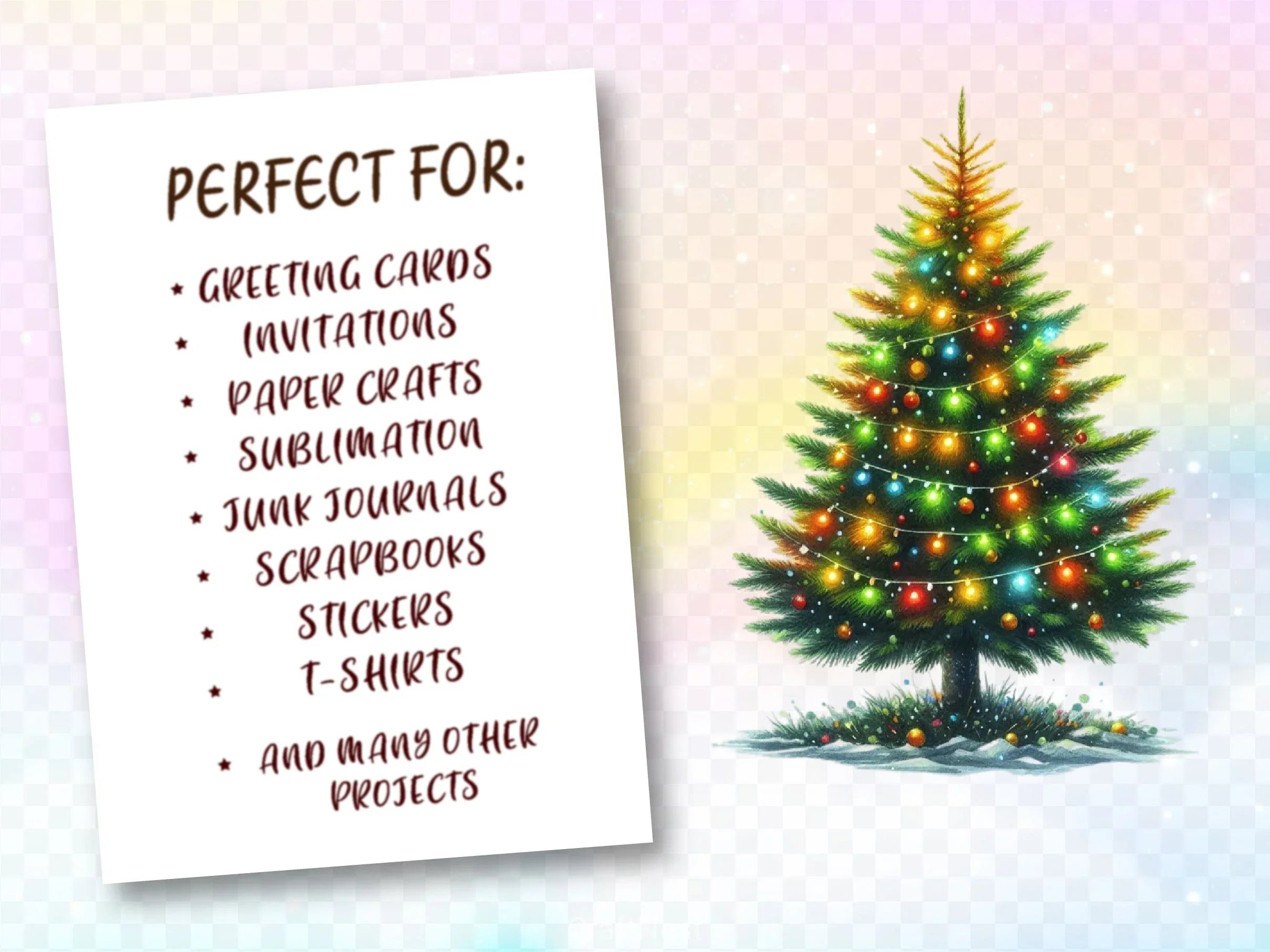Christmas Tree Clipart Bundle 17 - CraftNest - Digital Crafting and Art