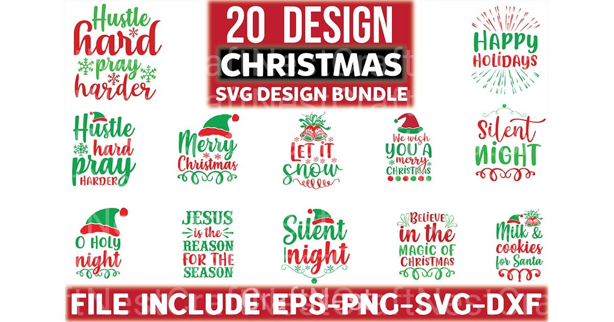 Christmas 20 Bundle - CraftNest - Digital Crafting and Art