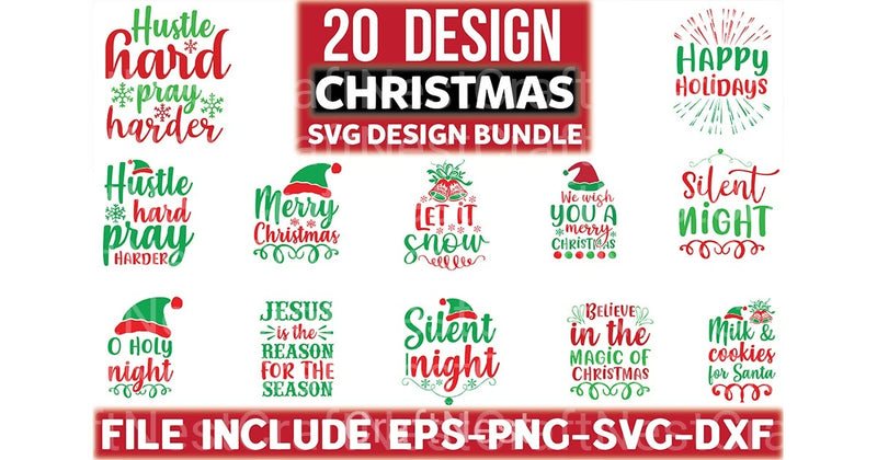 Christmas 20 Bundle - CraftNest - Digital Crafting and Art