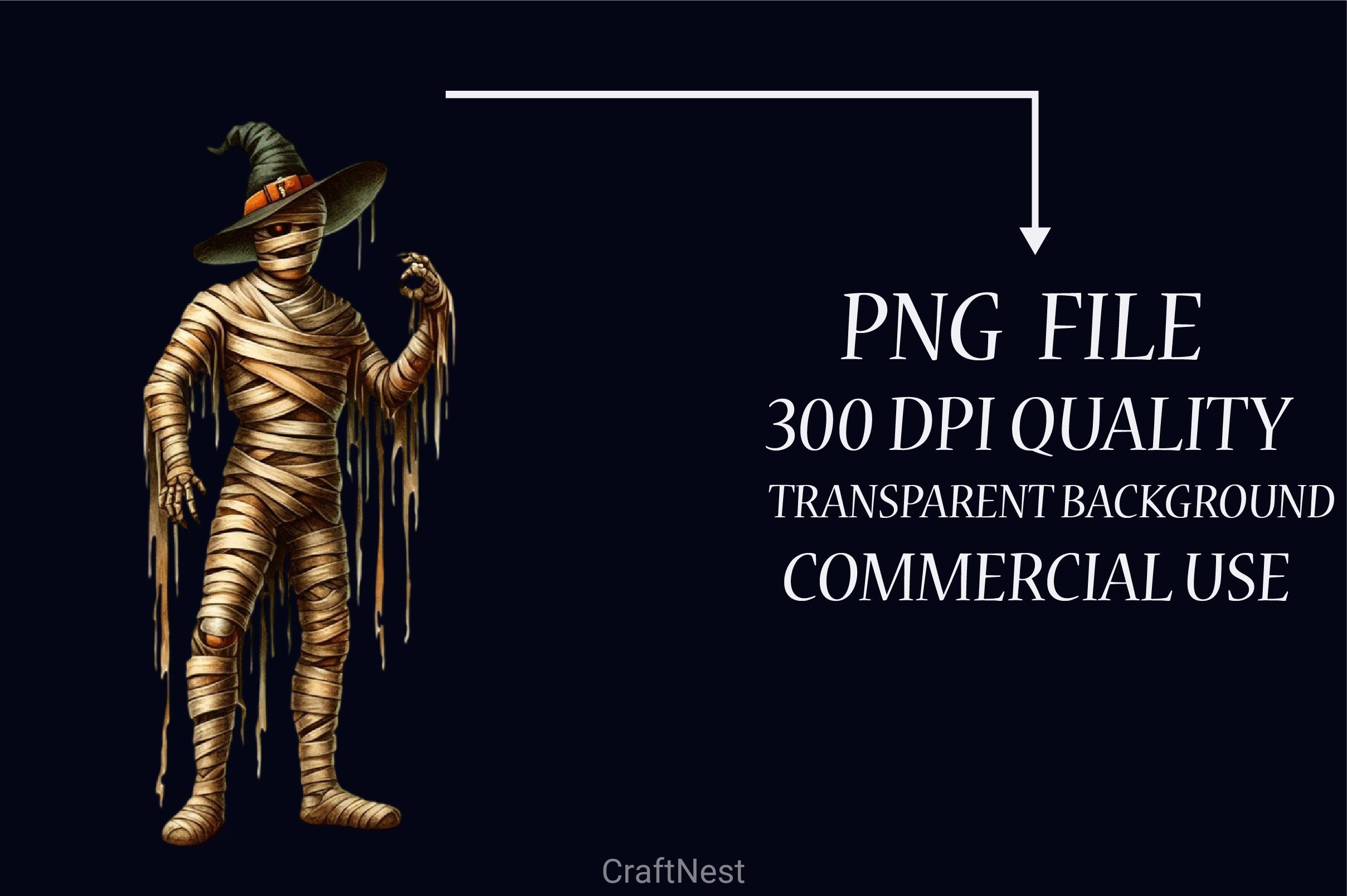 Halloween Mummy Clipart Bundle - CraftNest - Digital Crafting and Art