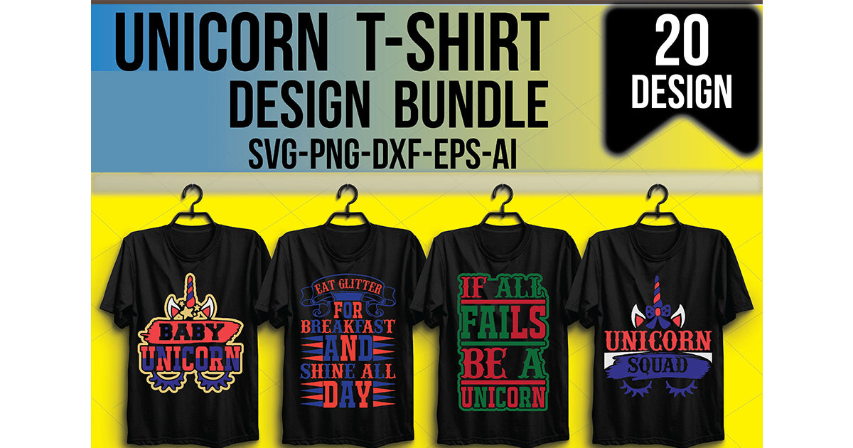 Unicorn-T-Shirt-Bundle - CraftNest - Digital Crafting and Art