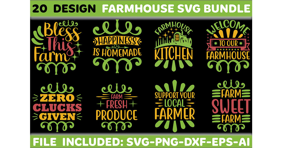 Farmhouse SVG Bundle 2 - CraftNest - Digital Crafting and Art