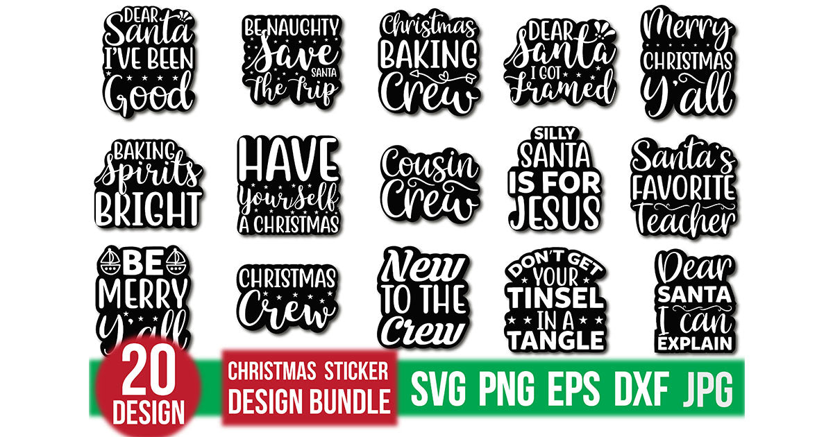 Christmas Sticker Bundle - CraftNest - Digital Crafting and Art