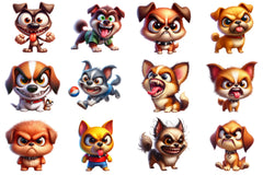 Angry Dog Clipart Bundle - CraftNest - Digital Crafting and Art