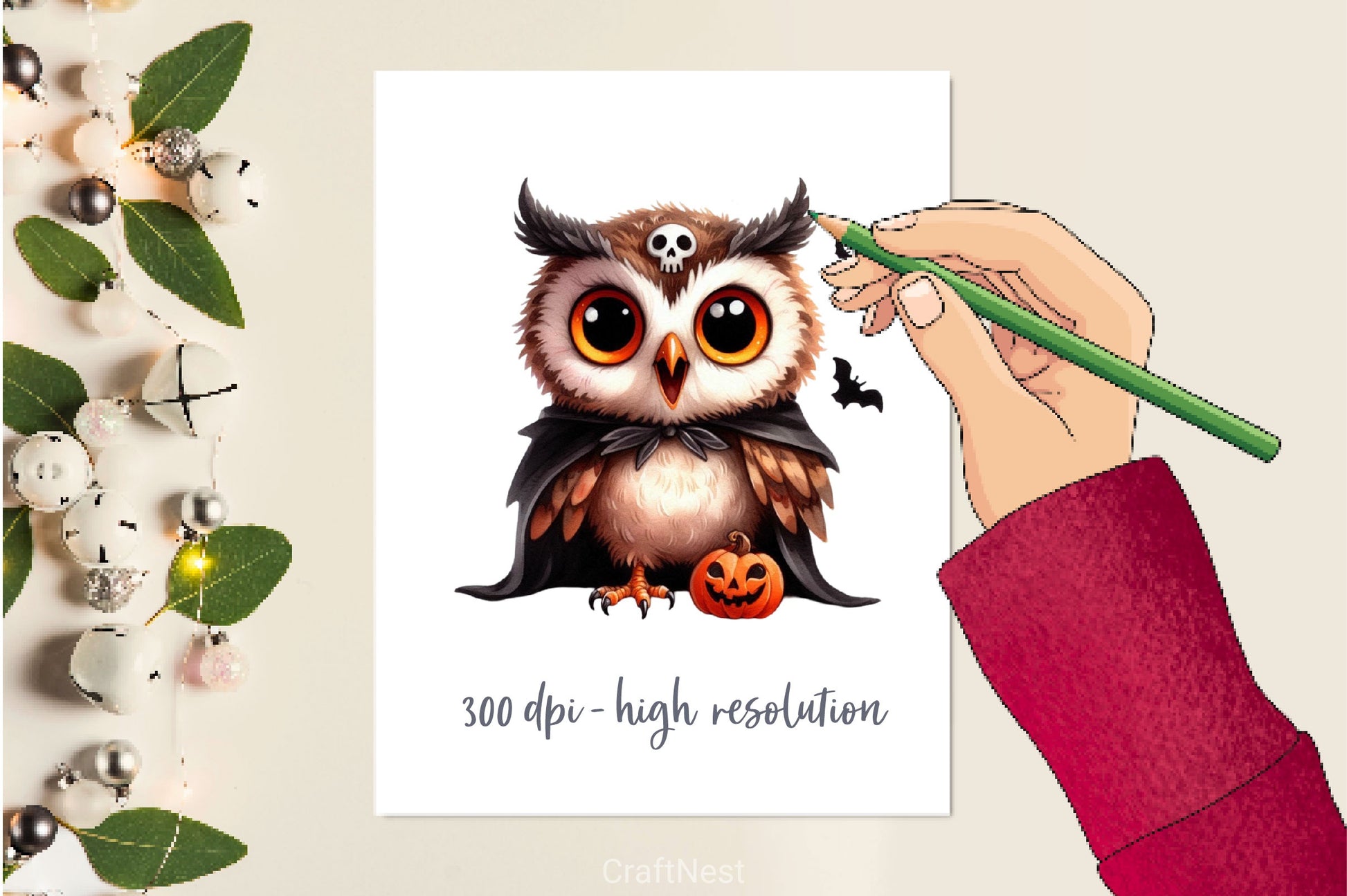 Cute Owl Halloween Scary Owl Clipart Bundle - CraftNest - Digital Crafting and Art