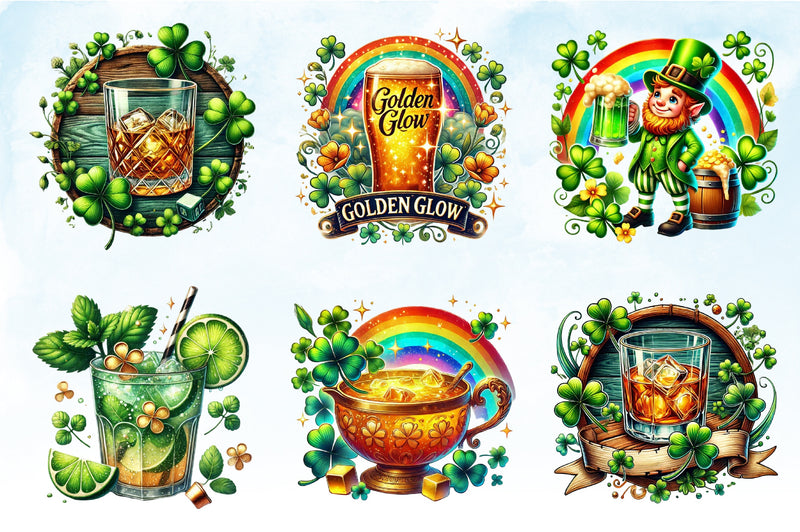 St. Patrick's Day Drinks Clipart Bundle 22 - CraftNest - Digital Crafting and Art