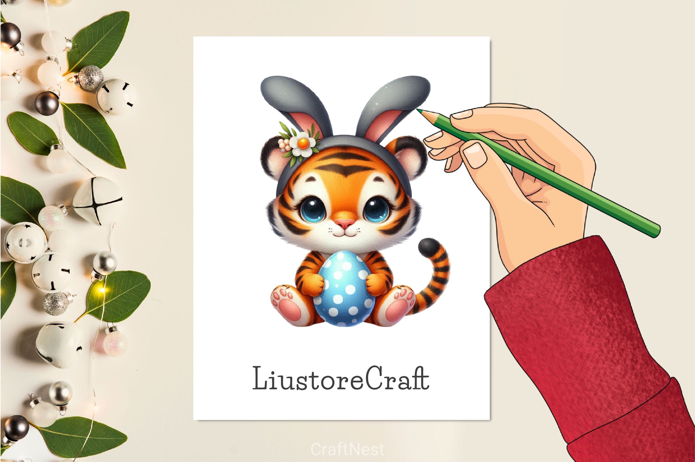 Animals With Bunny Ears Clipart Bundle - CraftNest - Digital Crafting and Art