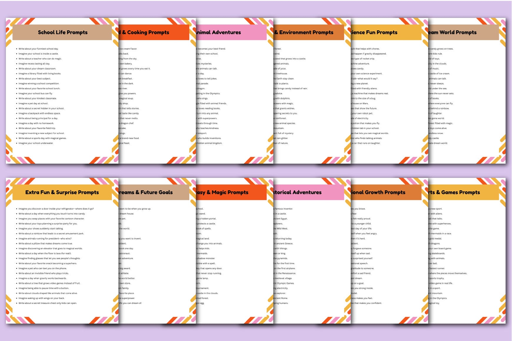 Kids Learning Creativity Prompts