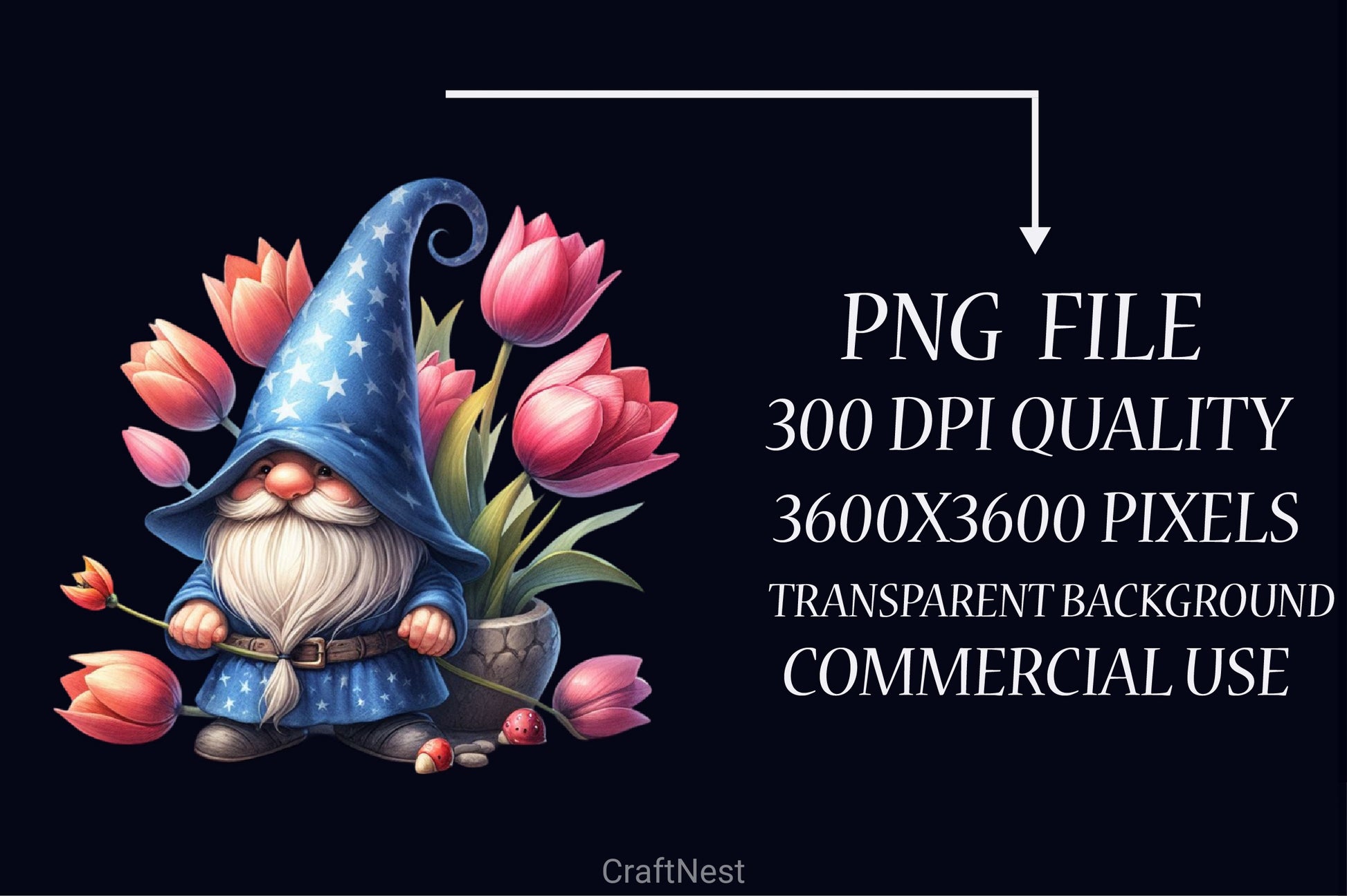 Cute Spring Gnomes Clipart Bundle - CraftNest - Digital Crafting and Art