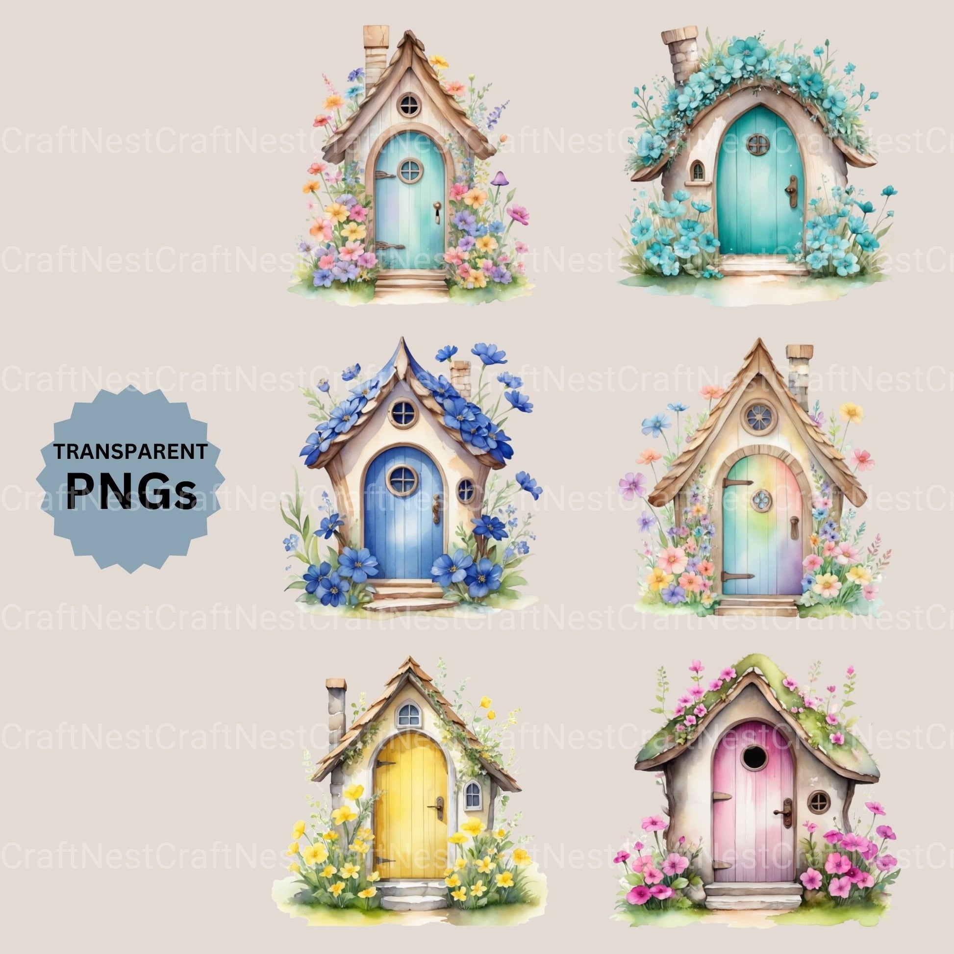 Houses Clipart Bundle 3 - CraftNest - Digital Crafting and Art