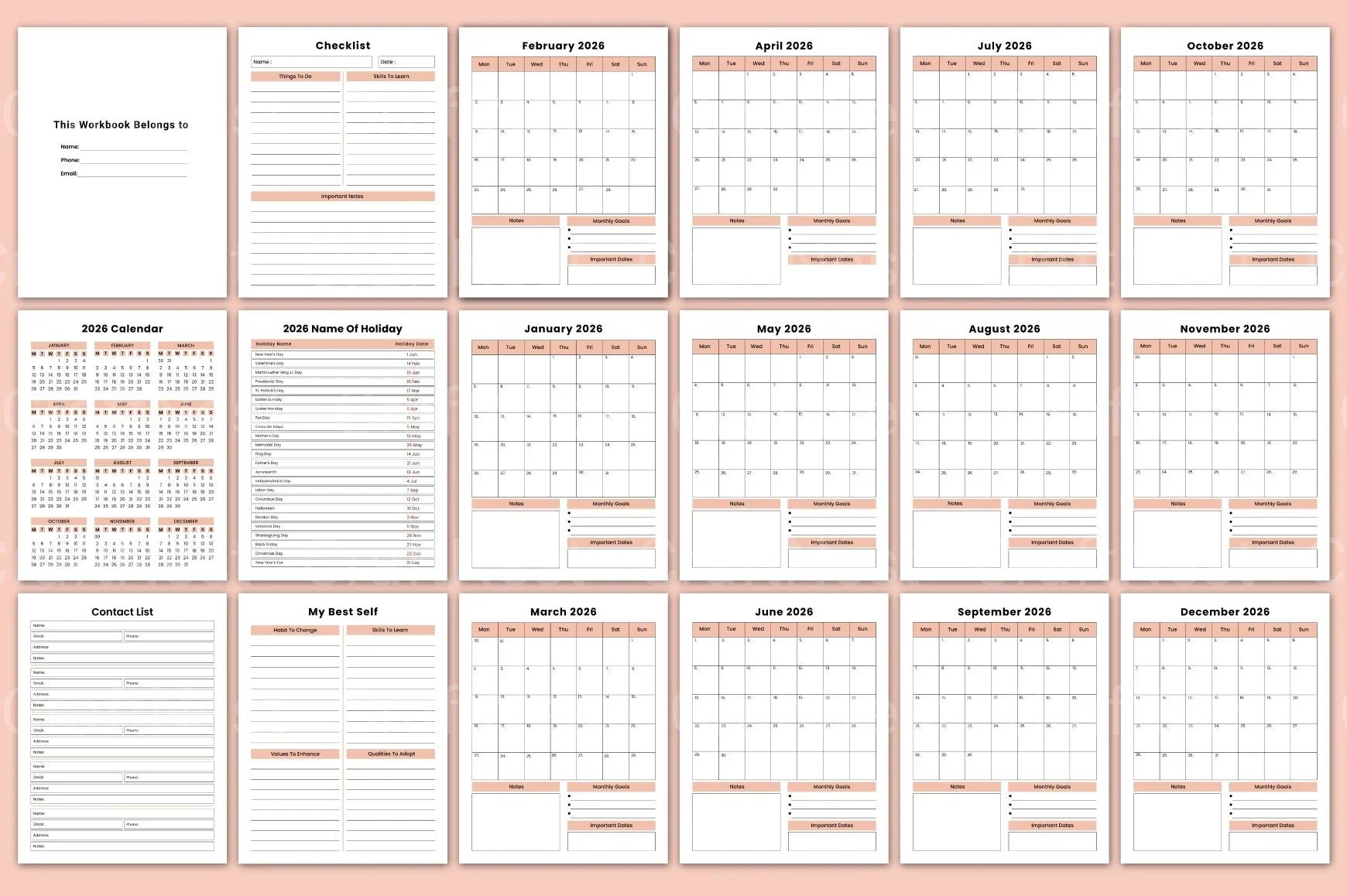 Dream Big Vision Workbook for Goal Setting - CraftNest - Digital Crafting and Art
