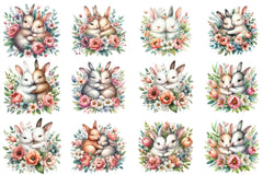 Mother's Day Bunny Clipart Bundle - CraftNest - Digital Crafting and Art