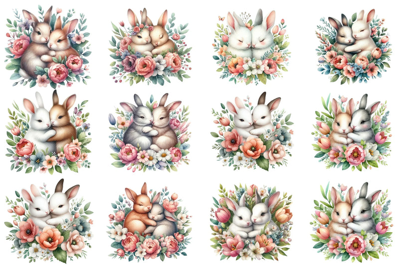 Mother's Day Bunny Clipart Bundle - CraftNest - Digital Crafting and Art