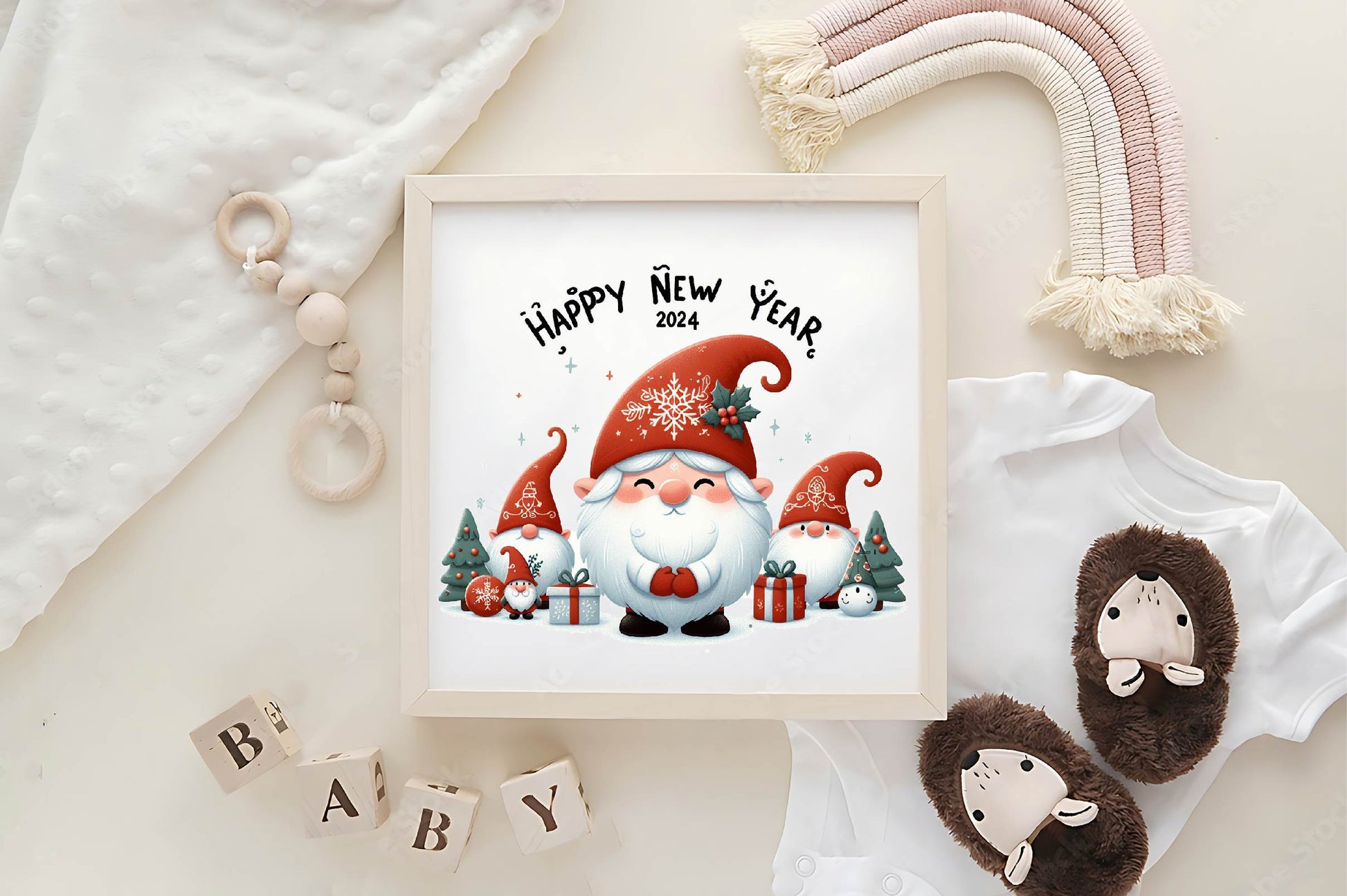 New Year Gnome Clipart Bundle - CraftNest - Digital Crafting and Art