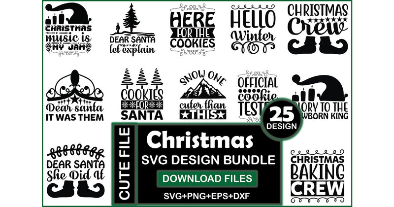 Christmas 12 SVG Bundle - CraftNest - Digital Crafting and Art