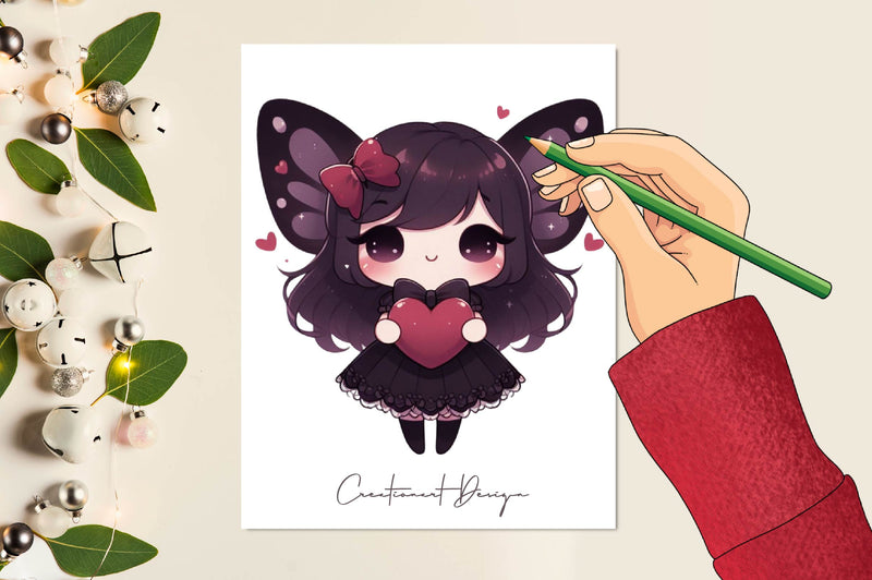 Cute Dark Butterfly Clipart Bundle - CraftNest - Digital Crafting and Art