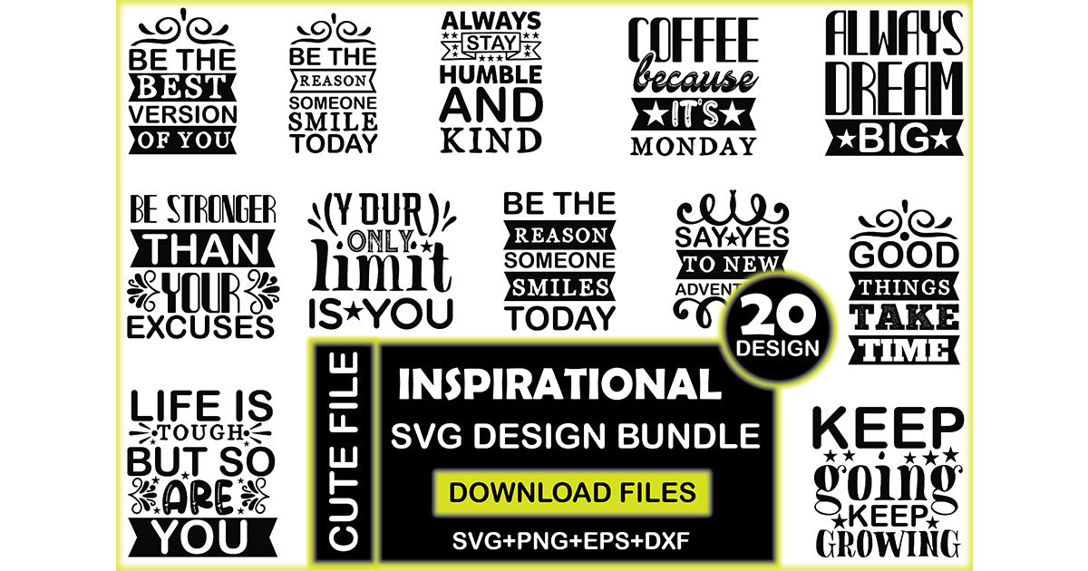 Inspirational SVG Bundle 2 - CraftNest - Digital Crafting and Art