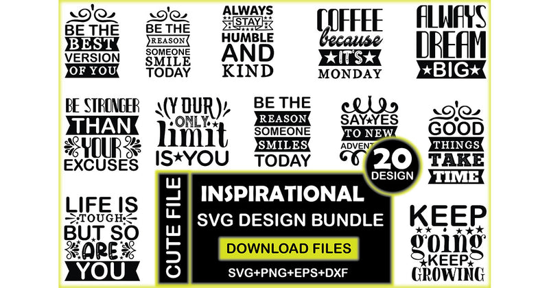 Inspirational SVG Bundle 2 - CraftNest - Digital Crafting and Art