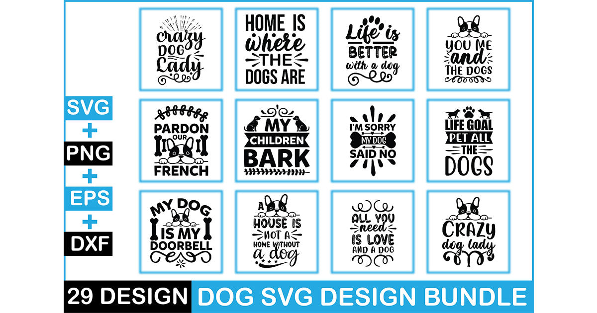 Dog SVG Bundle 17 - CraftNest - Digital Crafting and Art