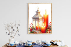 Christmas Candles & Lantern Clipart Bundle - CraftNest - Digital Crafting and Art