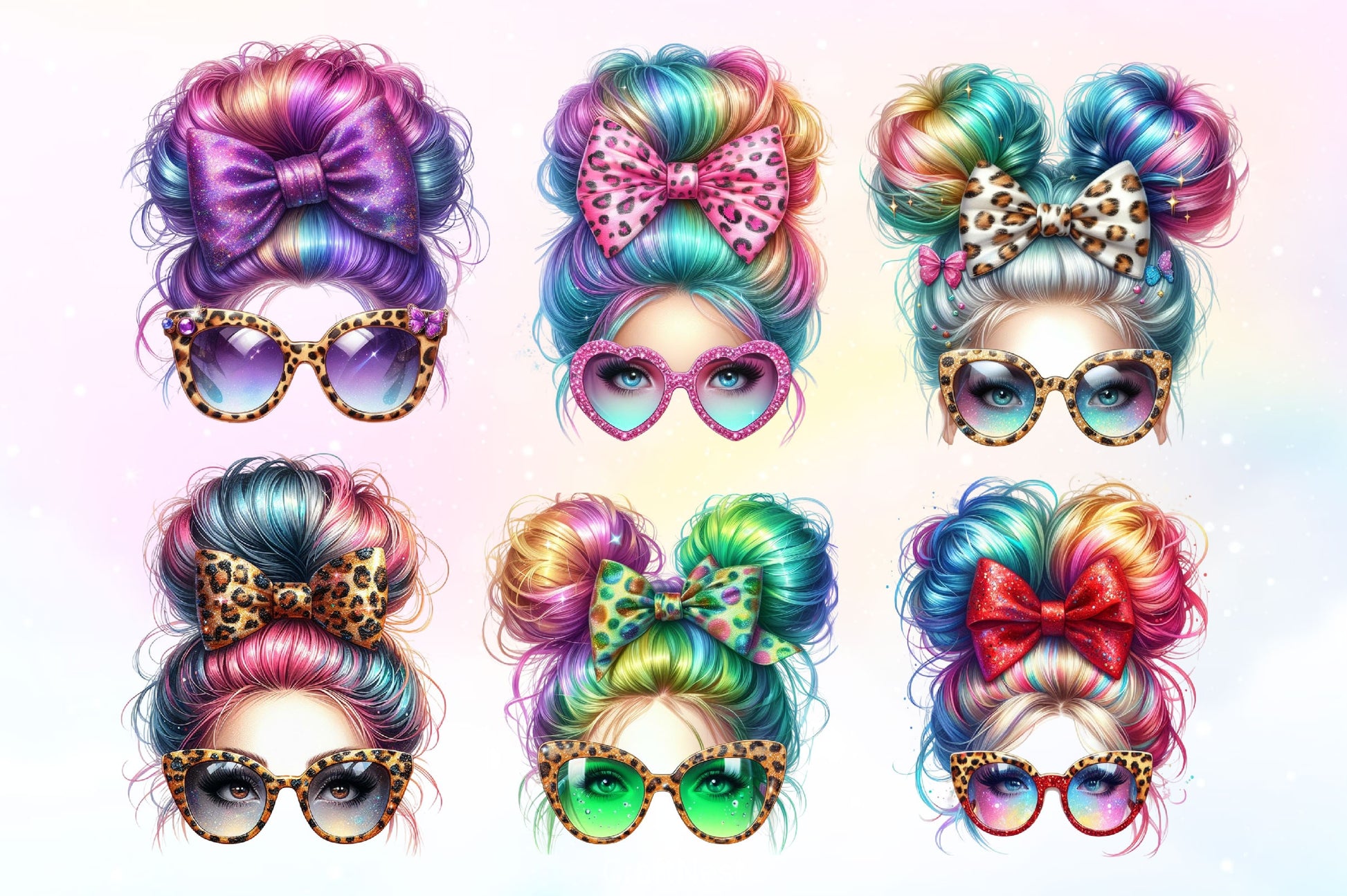 Messy Bun Mom Life Clipart Bundle 2 - CraftNest - Digital Crafting and Art