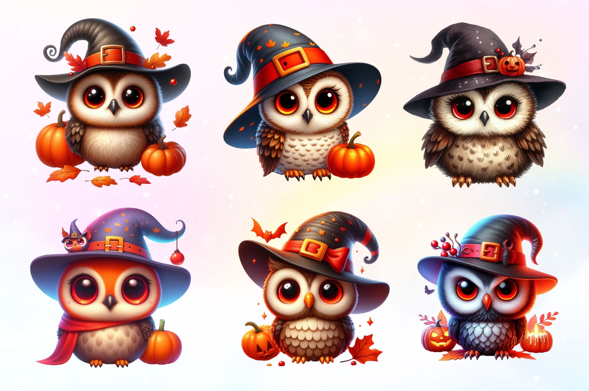 Halloween Owl Clipart Bundle 3 - CraftNest - Digital Crafting and Art