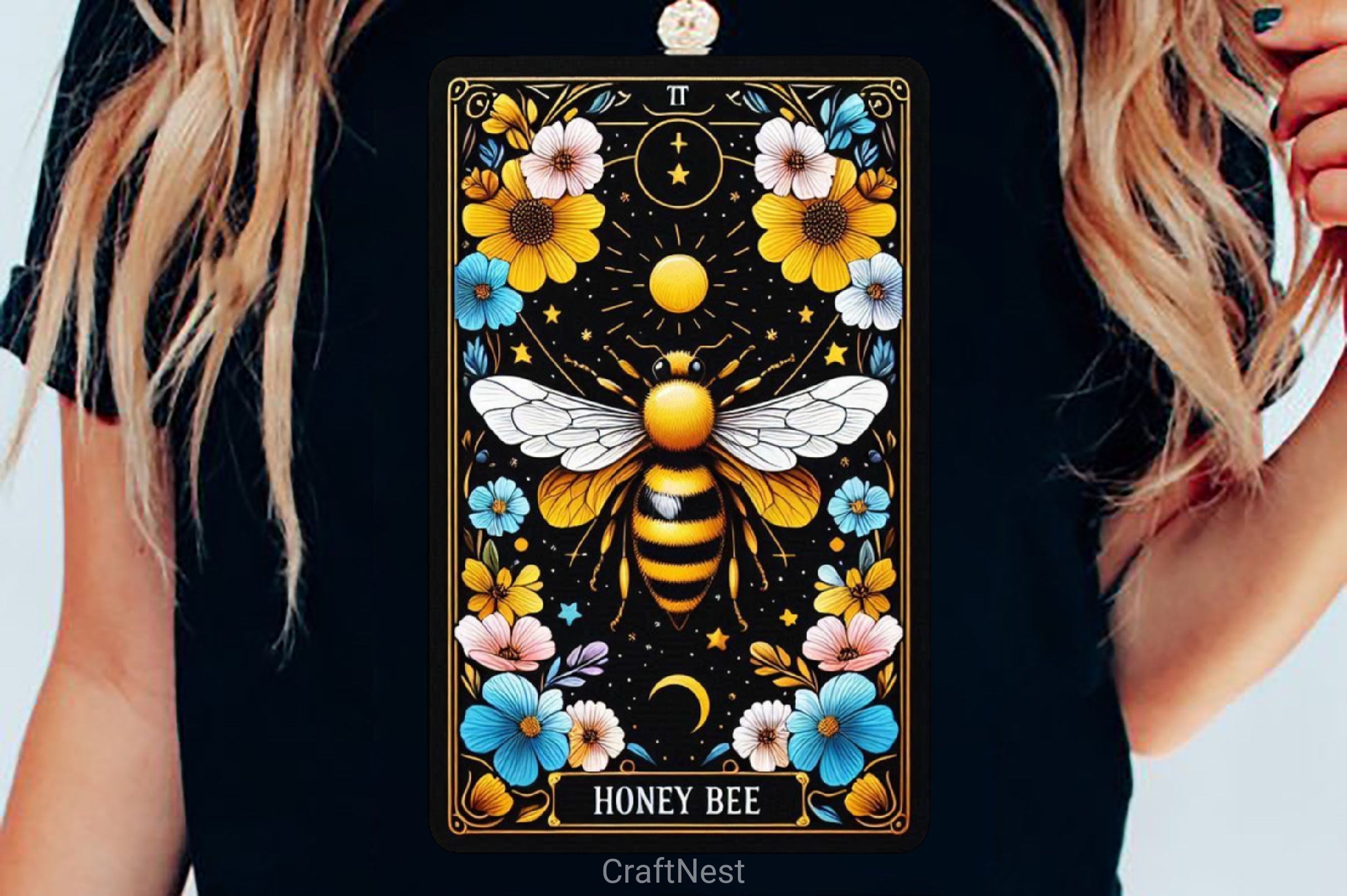 Honey Bee Tarot Card Clipart Bundle 12 - CraftNest - Digital Crafting and Art