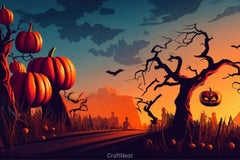 Scary Halloween Background Clipart Bundle 2 - CraftNest - Digital Crafting and Art
