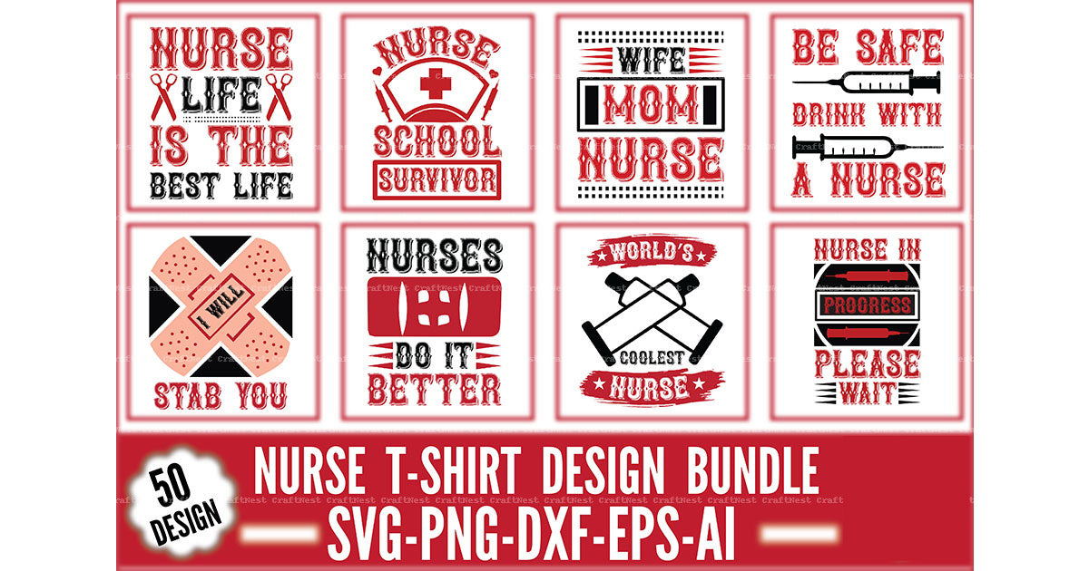 Nurse Design SVG Bundle 1
