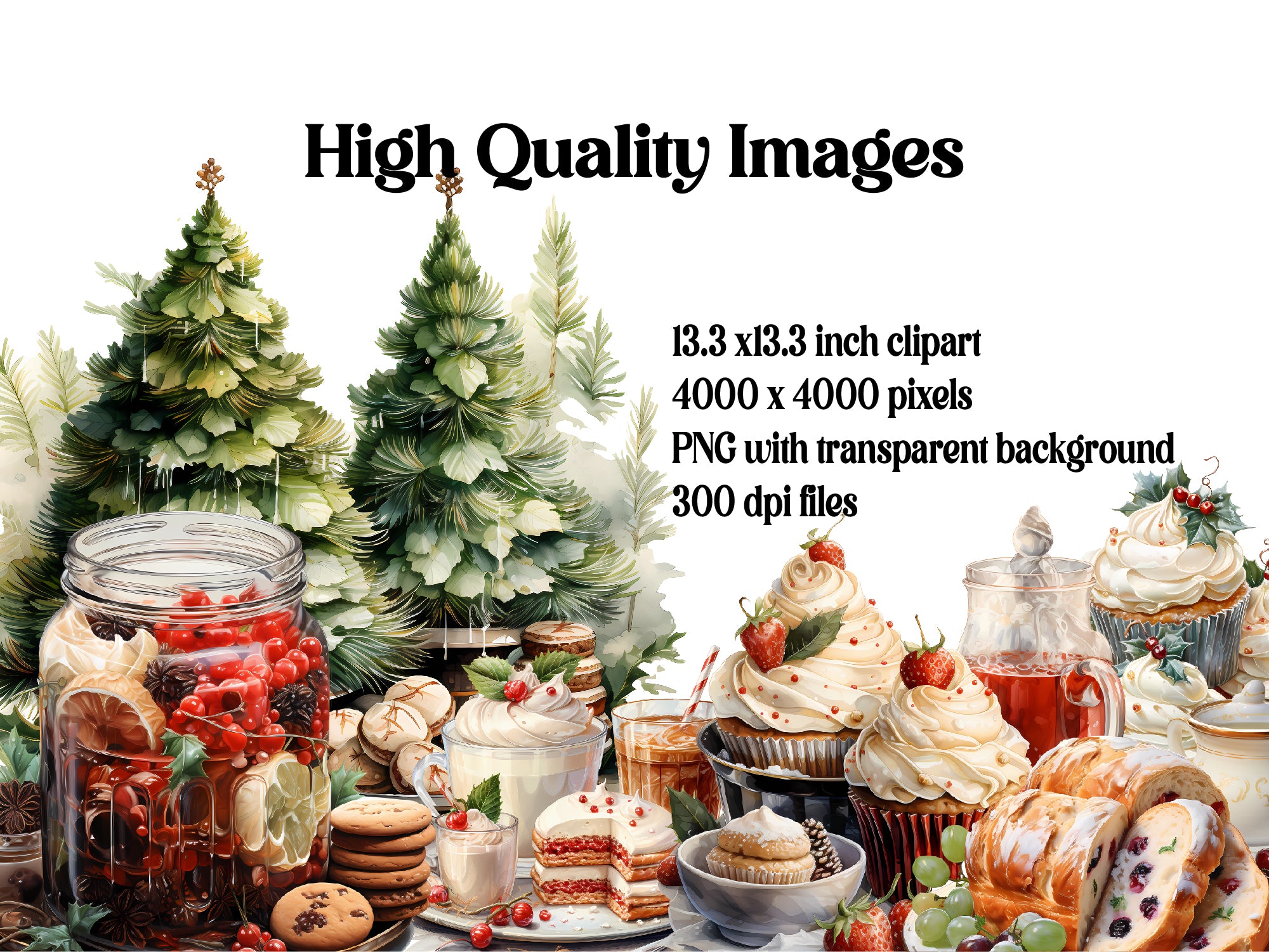 Christmas Baking Clipart - CraftNest