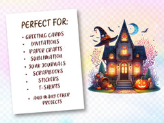 Fairy Halloween Witch House Clipart Bundle - CraftNest - Digital Crafting and Art