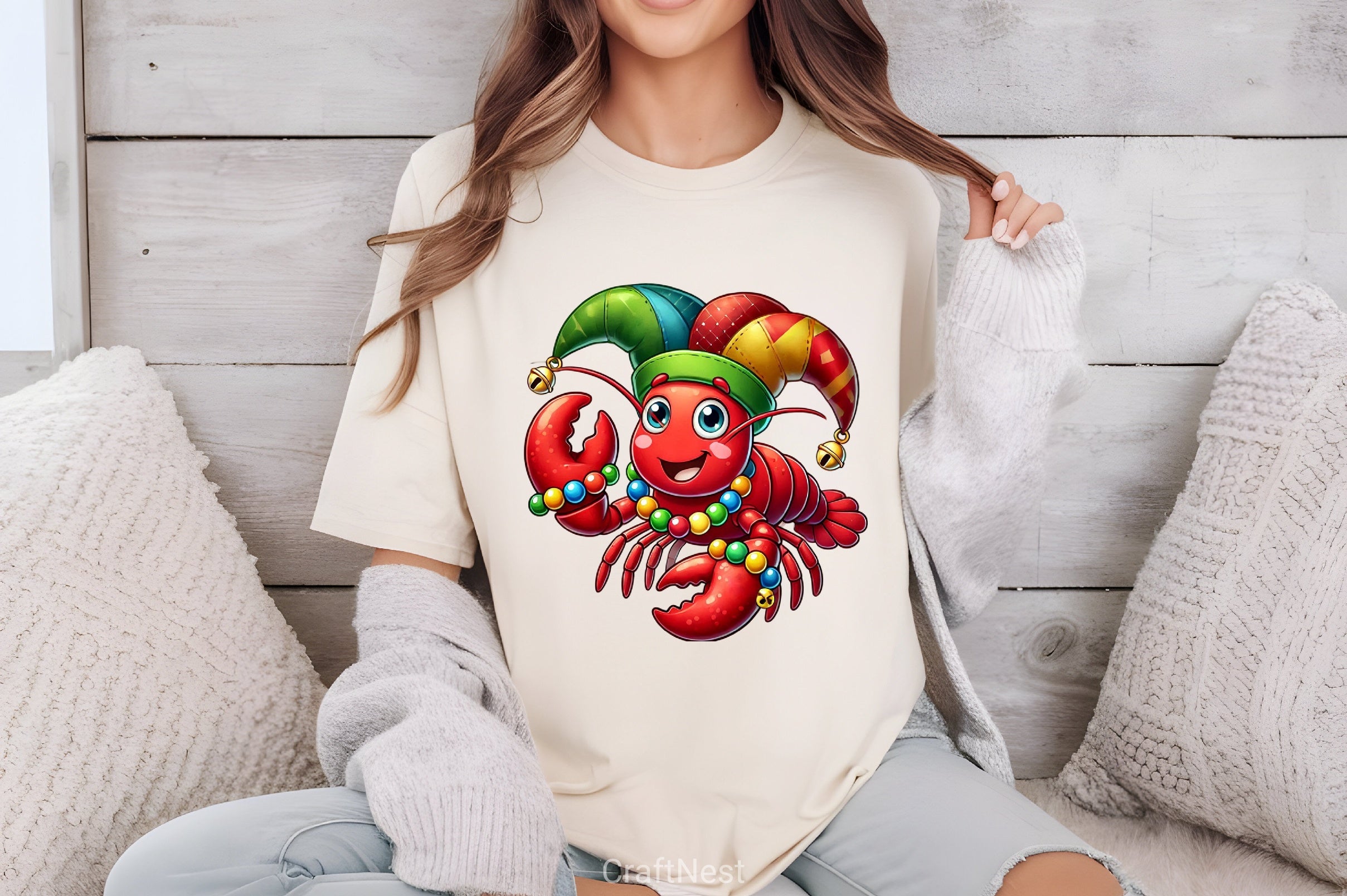 Lobster Mardi Gras Clipart Bundle 2 - CraftNest - Digital Crafting and Art