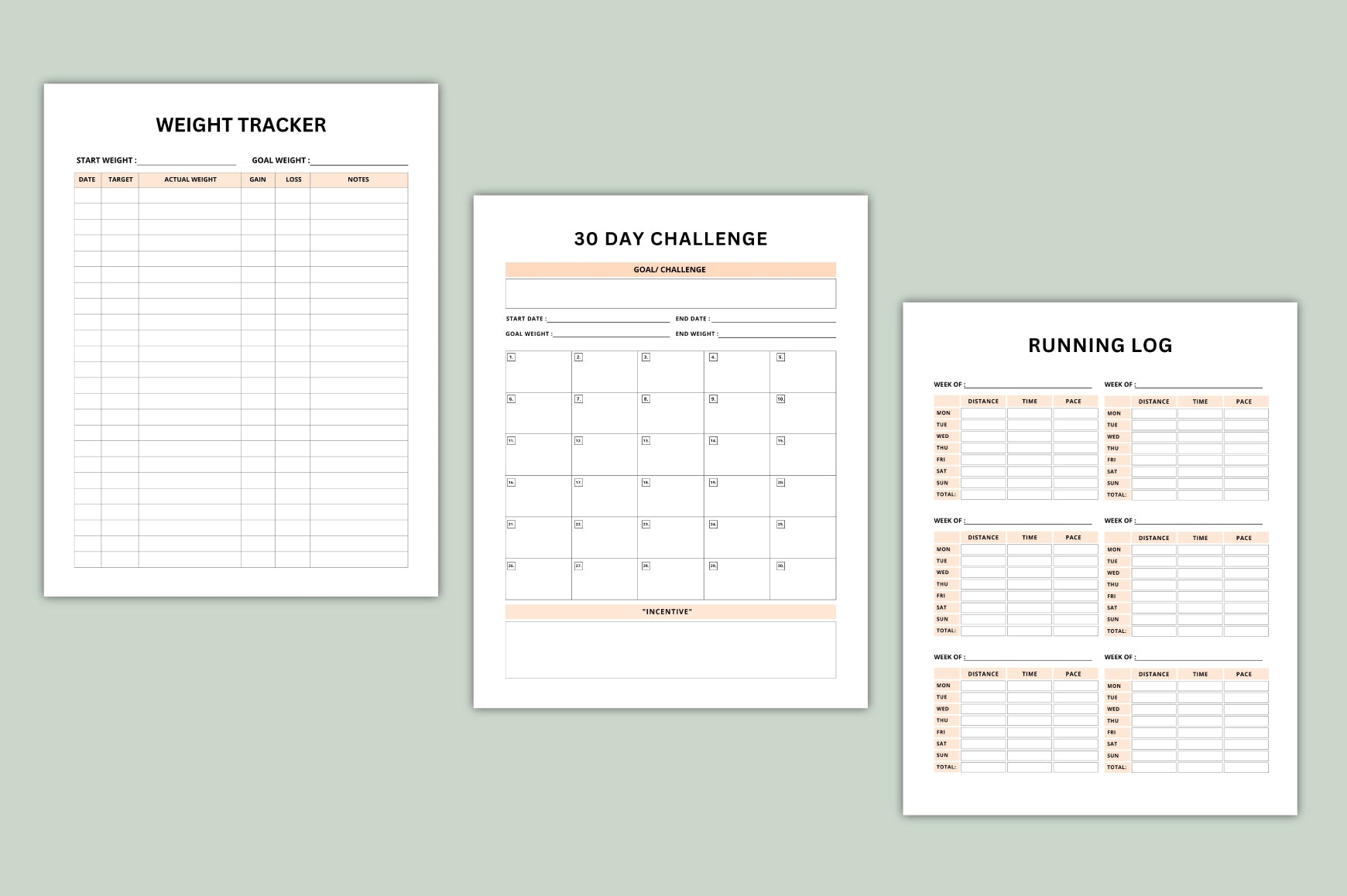 Power Routine Fitness Planner